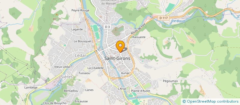localisation de l'entreprise ETS TELEDISC FRANCOIS GABARRE ET FILS à SAINT-GIRONS