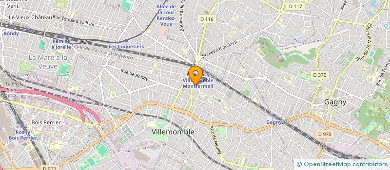 localisation de l'entreprise ETS TERRIER à VILLEMOMBLE