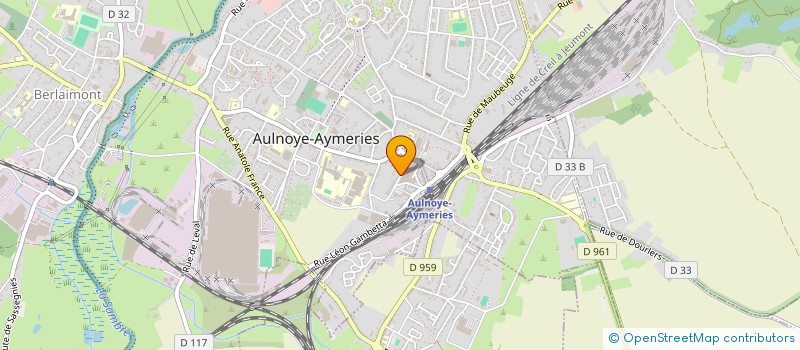 localisation de l'entreprise ETS THELLIEZ à AULNOYE-AYMERIES