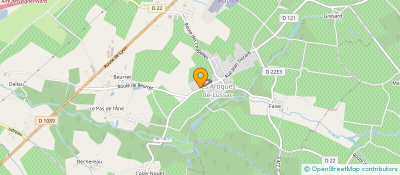 localisation de l'entreprise ETS THIENPONT DE BERLAERE ET FILS à SAINT-CIBARD