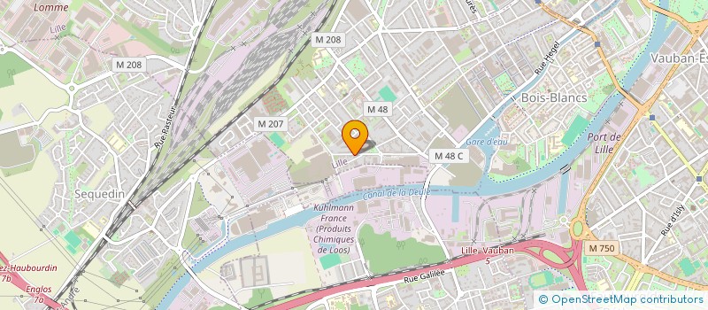 localisation de l'entreprise ETS THOMAS à LILLE