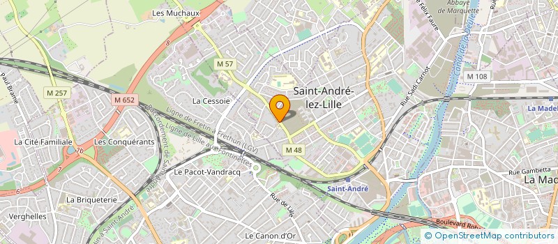 localisation de l'entreprise ETS TONEATTO à SAINT-ANDRE-LEZ-LILLE