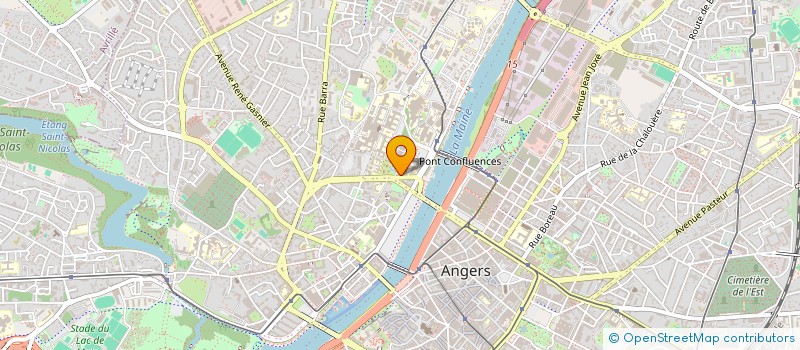 localisation de l'entreprise ETS TRANSFUSION SANGUINE MAINE ET LOIRE à ANGERS