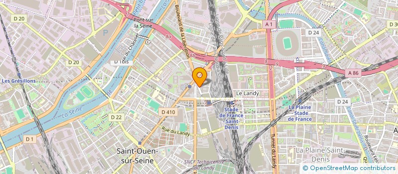 localisation de l'entreprise ETS TRANSPORT  SAINT-DENIS