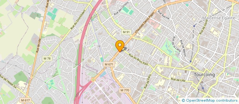 localisation de l'entreprise ETS TRANSPORTS ALLEGAERT FILS  TOURCOING