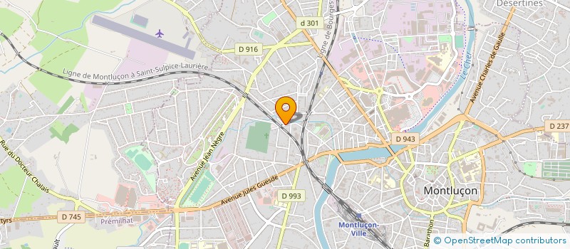 localisation de l'entreprise ETS TREILLARD à MONTLUCON