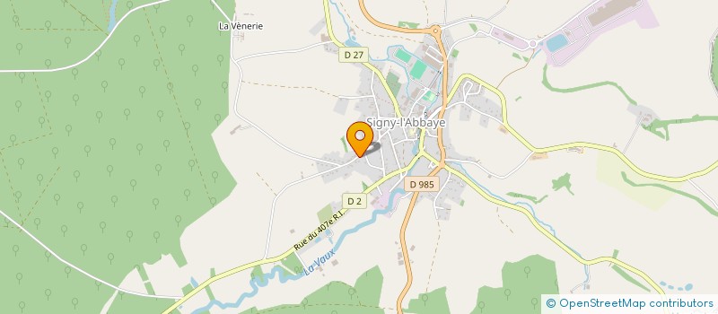 localisation de l'entreprise ETS TRIGALLEZ à SIGNY-L'ABBAYE