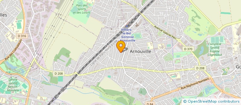 localisation de l'entreprise ETS TRISTAN à ARNOUVILLE