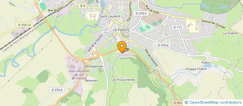 localisation de l'entreprise ETS TROUILLARD SARL à SAINT-JEAN-PIERRE-FIXTE