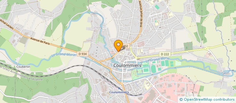 localisation de l'entreprise ETS V F SARL à COULOMMIERS
