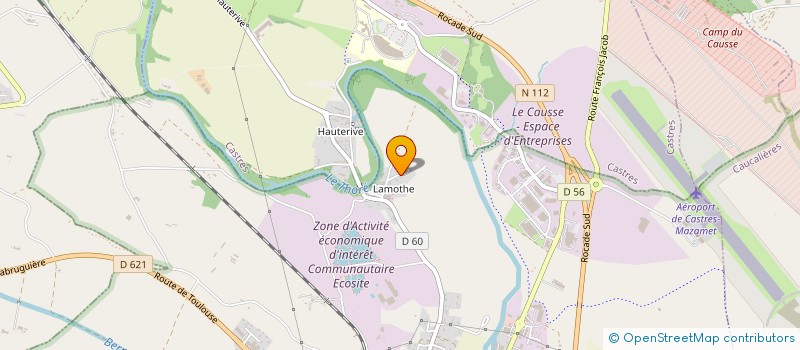 localisation de l'entreprise ETS VALREX  LABRUGUIERE