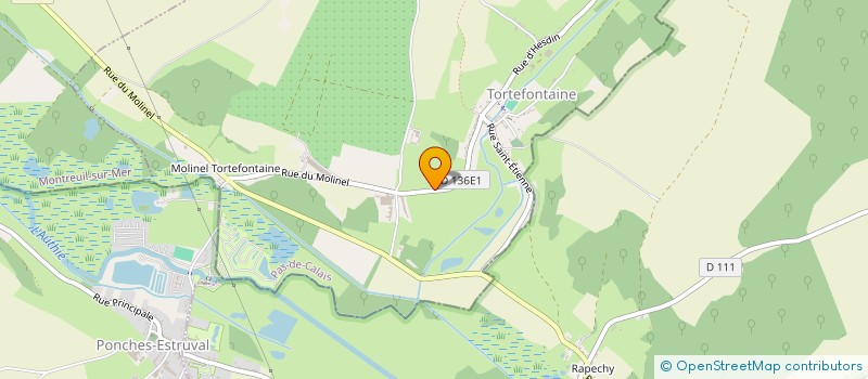 localisation de l'entreprise ETS VANDAELE MARCEL ET FILS  TORTEFONTAINE