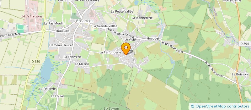 localisation de l'entreprise ETS VASTEL à CREANCES