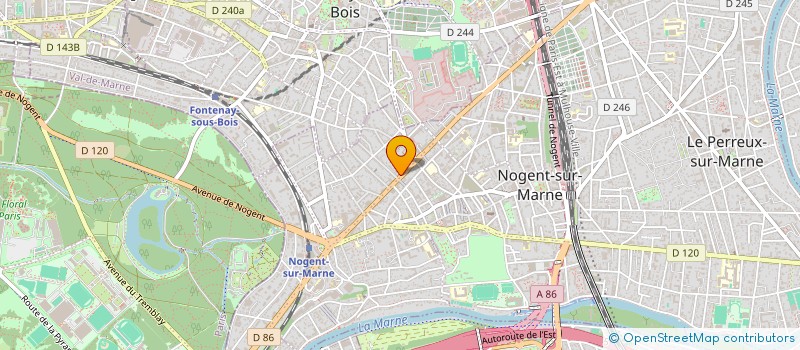 localisation de l'entreprise ETS VAZ à NOGENT-SUR-MARNE