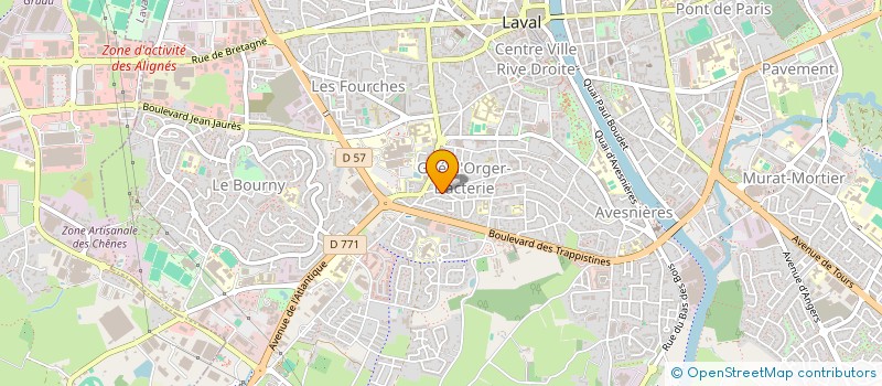 localisation de l'entreprise ETS VEILLE ET FILS à LAVAL