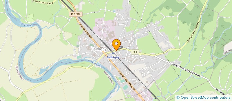 localisation de l'entreprise ETS VENIANT à BALBIGNY