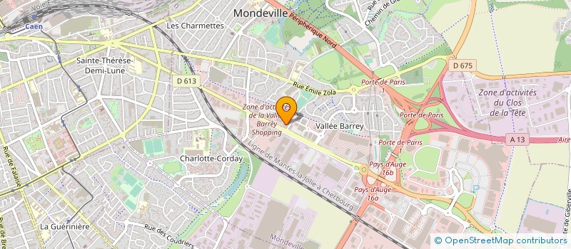 localisation de l'entreprise ETS VERRIEZ à MONDEVILLE