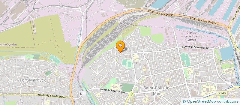 localisation de l'entreprise ETS VERVOORT à DUNKERQUE