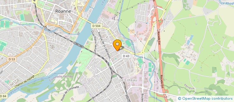 localisation de l'entreprise ETS VEUVE PAUL FOUILLAND ET CIE à LE COTEAU