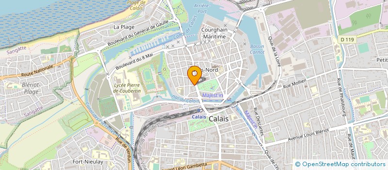 localisation de l'entreprise ETS VIDAL  CALAIS