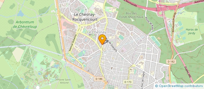 localisation de l'entreprise ETS VILLAIN SARL  LE CHESNAY-ROCQUENCOURT