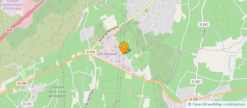 localisation de l'entreprise ETS VINOIS  ROQUEMAURE