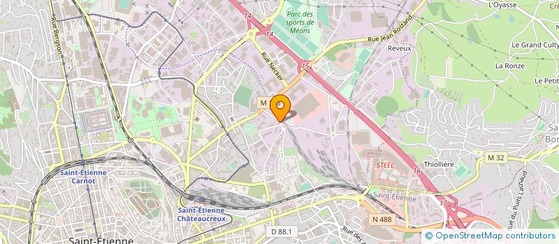 localisation de l'entreprise ETS VIRAT à SAINT-ETIENNE