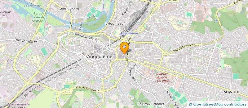 localisation de l'entreprise ETS VIVIER LEGRAND à ANGOULEME