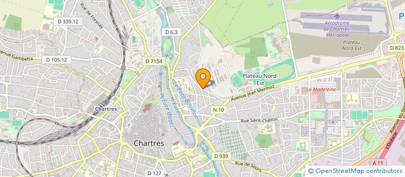 localisation de l'entreprise ETS Y.A. ROUSSEL-MONTIGNY à CHARTRES
