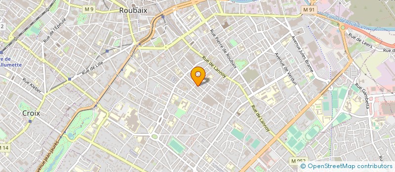 localisation de l'entreprise ETS ZARCONE FRERES à ROUBAIX