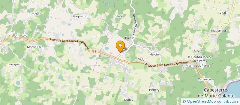 localisation de l'entreprise ETS ZELATEUR ET FILS à CAPESTERRE-DE-MARIE-GALANTE