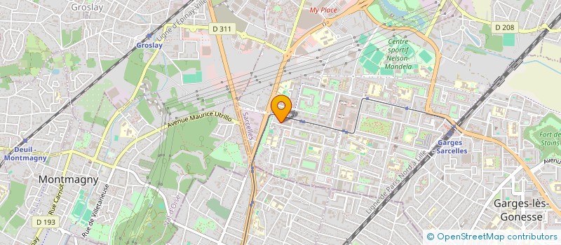localisation de l'entreprise ETSA à SARCELLES