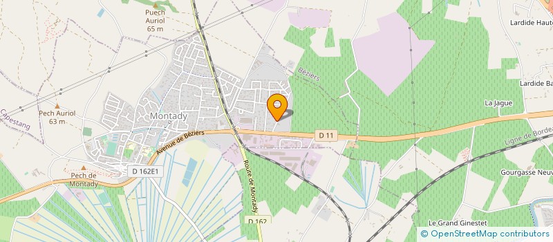 localisation de l'entreprise ETSC  MONTADY