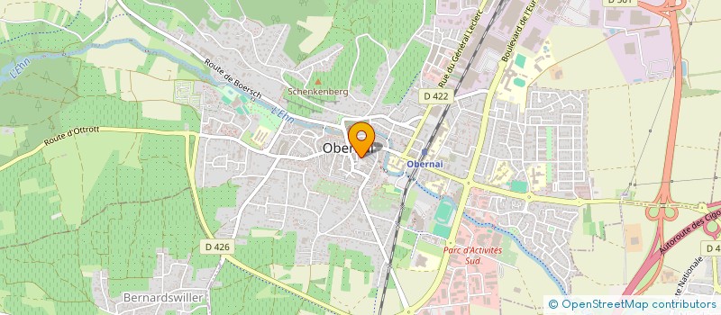 localisation de l'entreprise ETSD à OBERNAI