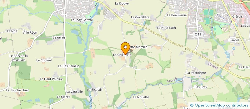 localisation de l'entreprise ETSI  GEVEZE