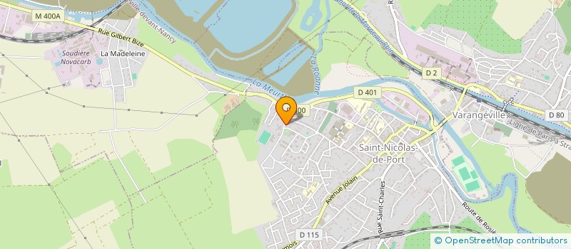 localisation de l'entreprise ETTEC - ENTRETIEN DE TOITURES ET TECHNIQUES D'ETANCHEITE DES CONSTRUCTIONS  SAINT-NICOLAS-DE-PORT