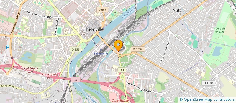localisation de l'entreprise ETTER à THIONVILLE