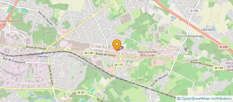 localisation de l'entreprise ETTIC à ST SEBASTIEN SUR LOIRE
