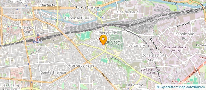 localisation de l'entreprise ETTOM  RENNES