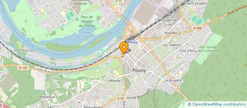 localisation de l'entreprise ETTORE à POISSY