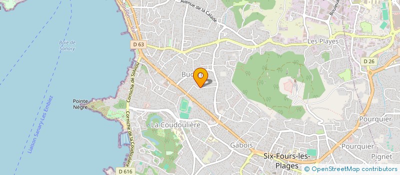 localisation de l'entreprise ETTORI à SIX-FOURS-LES-PLAGES