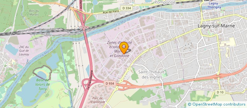 localisation de l'entreprise ETTP DE MONTEVRAIN à LAGNY-SUR-MARNE