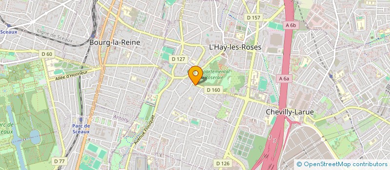 localisation de l'entreprise ETUD BIOCHIM CONSERV TRANSORG à L'HAY-LES-ROSES