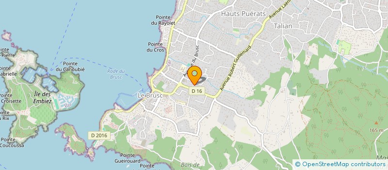 localisation de l'entreprise ETUD COORDINATION POUR BATIMENT ET INDUS à SIX-FOURS-LES-PLAGES