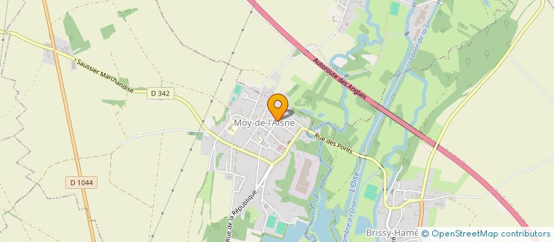 localisation de l'entreprise ETUD&DIAG à MOY-DE-L'AISNE