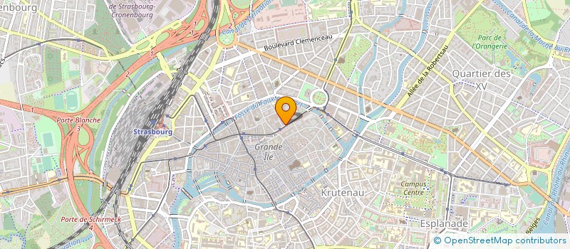 localisation de l'entreprise ETUD EST à STRASBOURG
