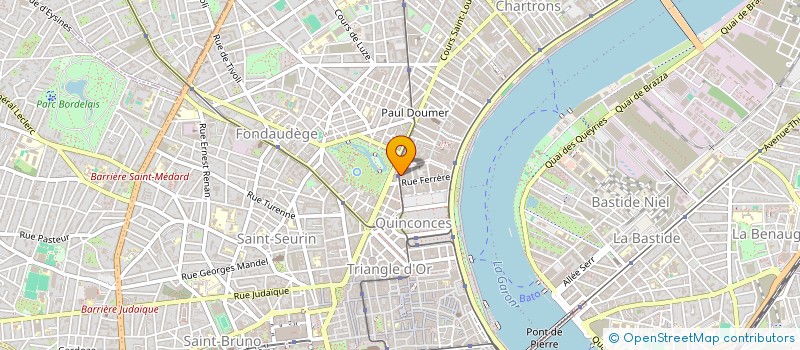 localisation de l'entreprise ETUD'PLUS à BORDEAUX