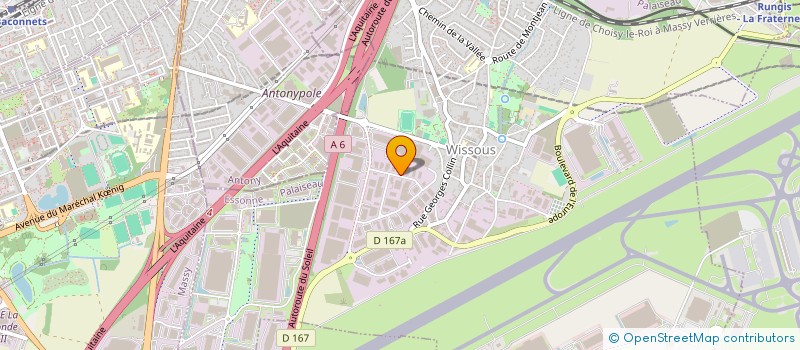localisation de l'entreprise ETUD REALI ELECTR MECAN APPLI PHYSI à WISSOUS