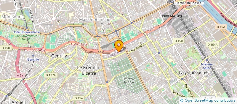 localisation de l'entreprise ETUD REALIS INSTALLAT TELECOMM à IVRY-SUR-SEINE