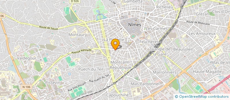 localisation de l'entreprise ETUD REALIS PROTHES IMPLANT ORTHOP SYNTH à NIMES